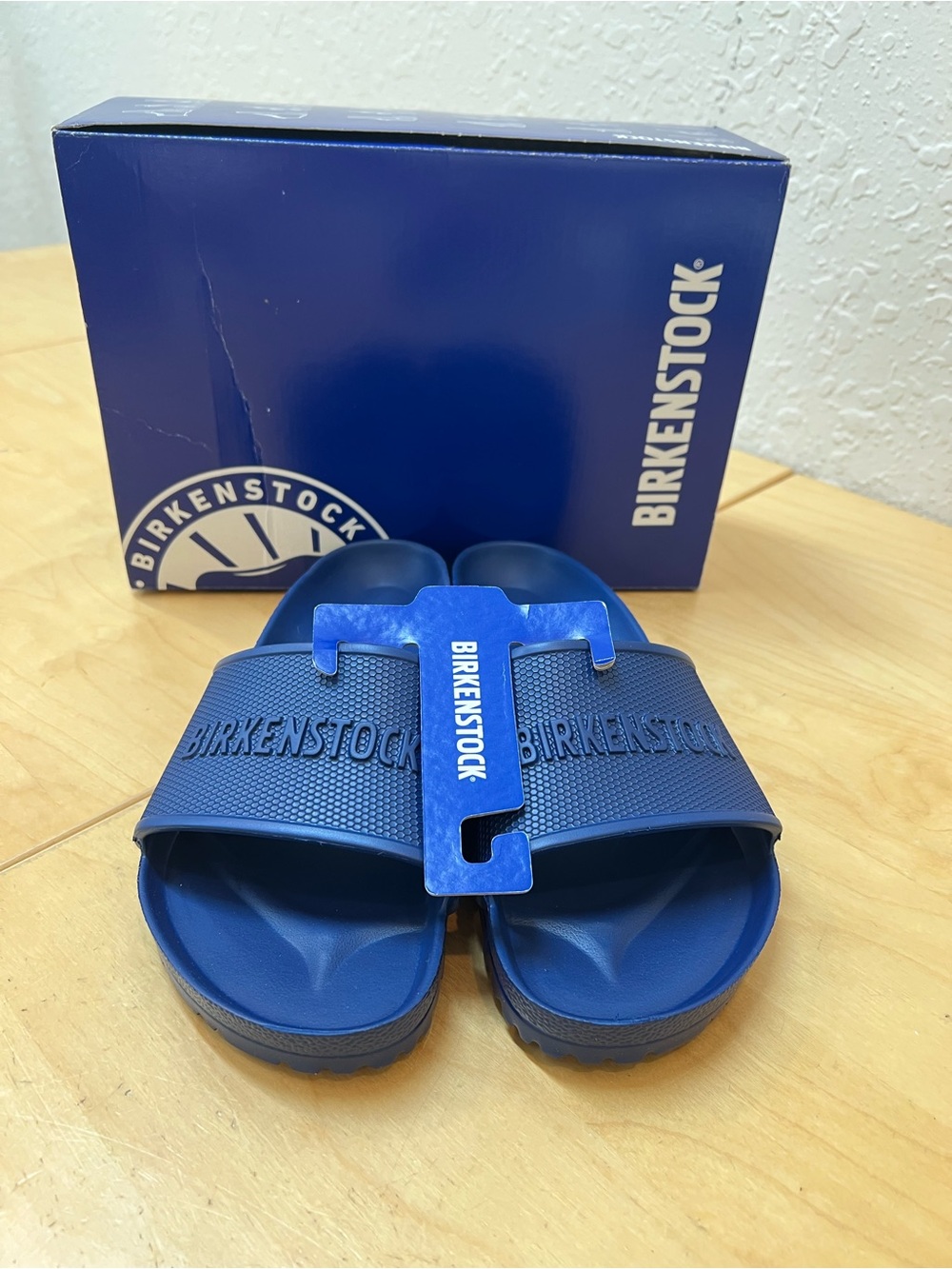 Birkenstock Men’s Barbados  EVA Slide Sandals - Royal Blue size 10